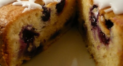 Lemon & Blackcurrant Cake - Lamandine.co.uk - L'Amandine Coffee Shop