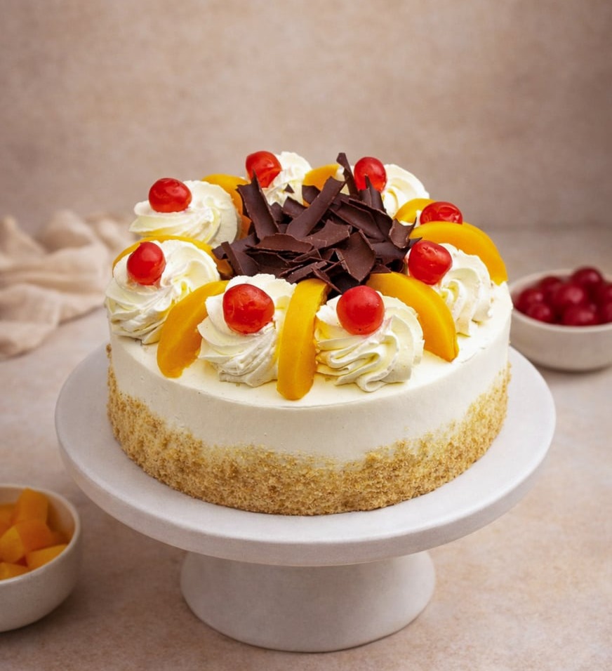 Peach Gateau - Lamandine.co.uk