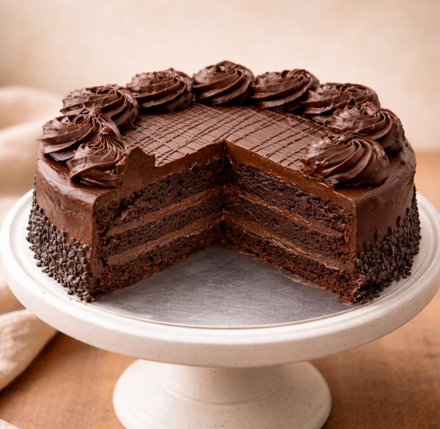 Rich Chocolate Gateau - Lamandine.co.uk